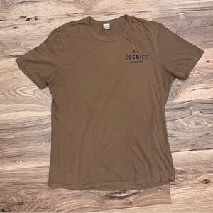 Vintage El Cosmico Marfa Texas Mens Large Brown T Shirt